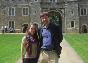 Kristin and Lord Sackville in front of Knole