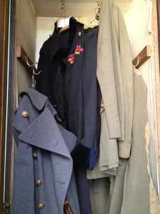 An old WWI jacket, tucked into a Knole closet.