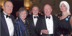 Wistar and Martha Morris (left) with Executive Director Sean Sawyer, 2012 Timeless Design Honoree Julian Fellowes and Lady Kitchener-Fellowes