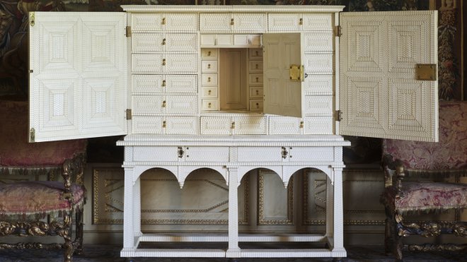 Oak and cedar cabinet with ivory veneer, Ham House National Trust Images/John Hammond 