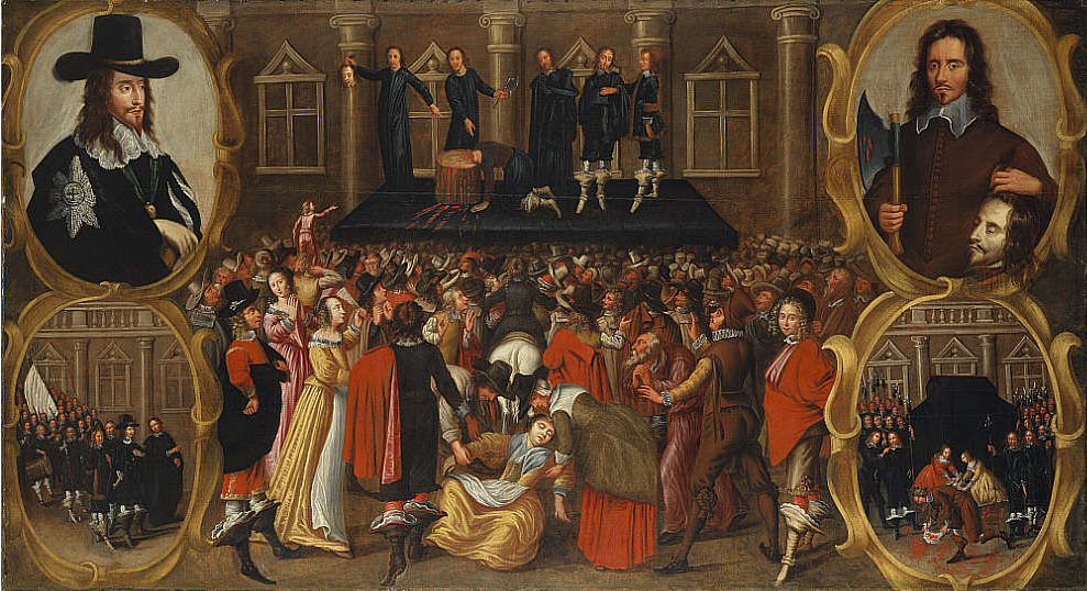 The execution of Charles I on 31 January 1649, artist unknown, c. 1649 (Scottish National Portrait Gallery).