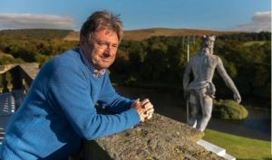 Alan Titchmarsh on the roof at Lyme Park 