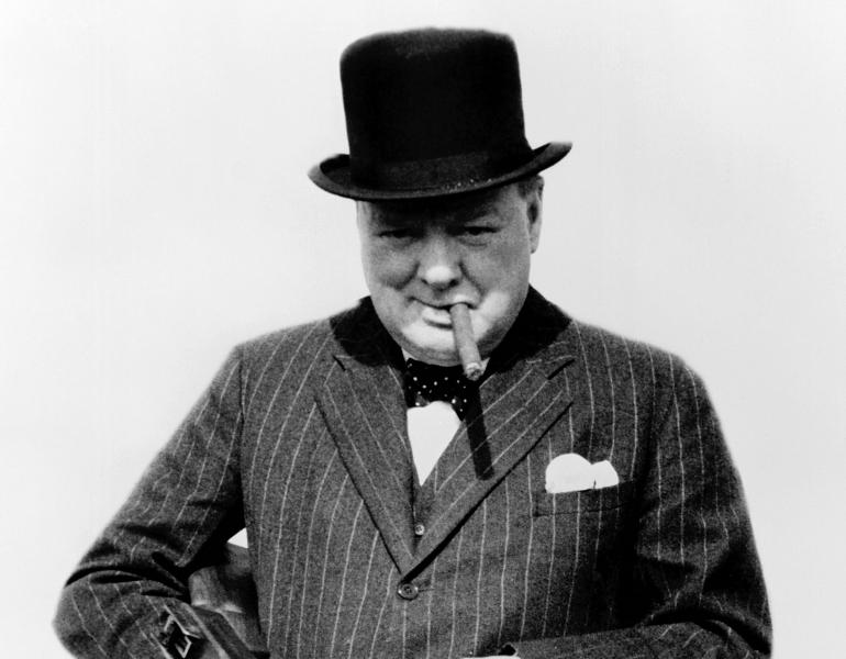 Portrait of Winston Churchill
