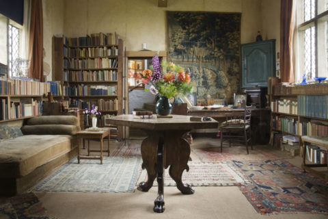 The Writing Room, in the Tower at Sissinghurst Castle, Kent