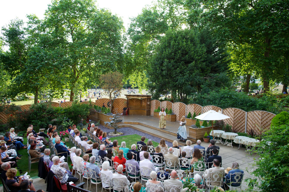 Shakespeare in the Royal Over-Seas League garden