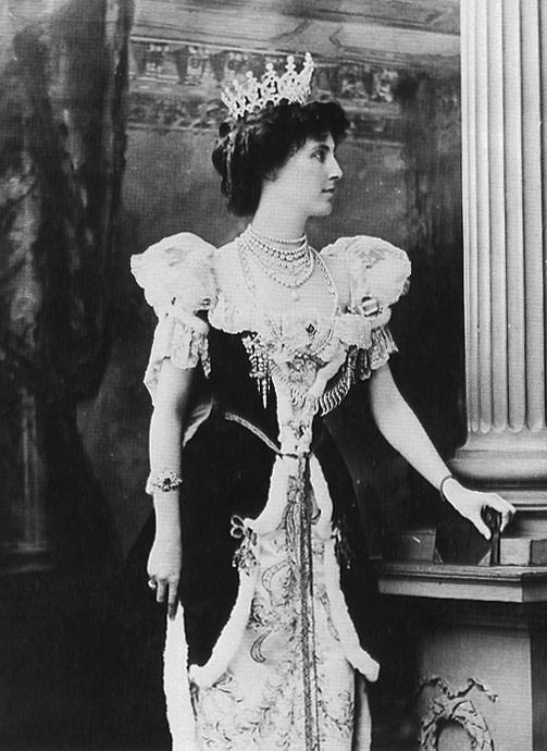The Duchess of Portland (Winifred Cavendish-Bentinck) in her robes for the coronation of King Edward VII of the United Kingdom (1902)