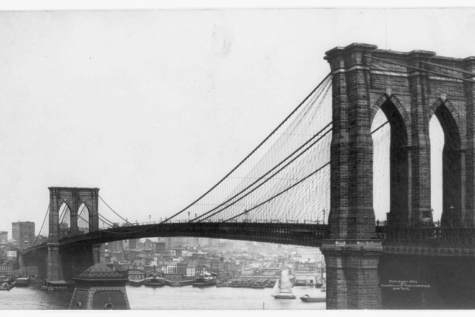 Brooklyn Brige from Brooklyn, c. 1901