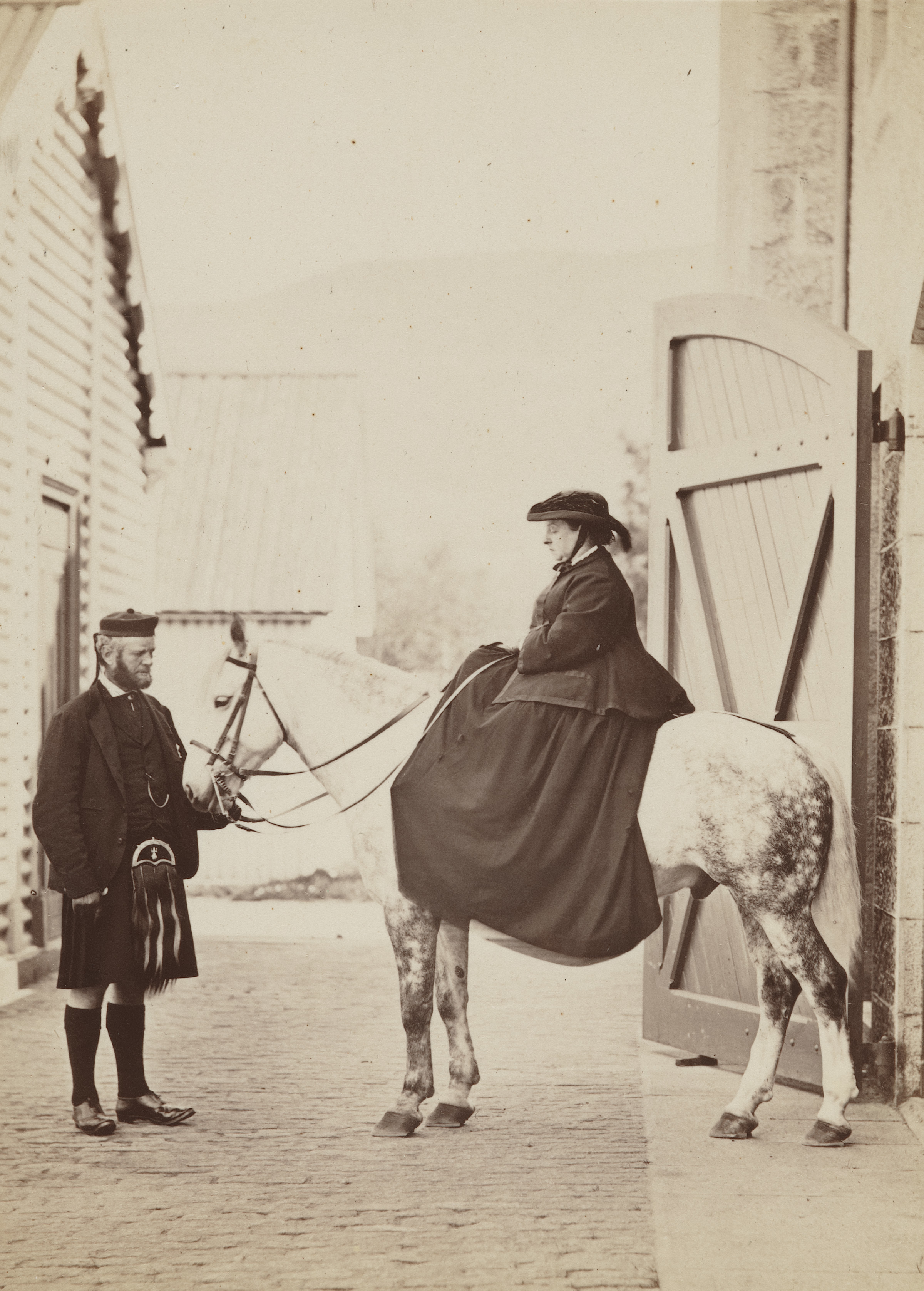 John Brown and Queen Victoria, 1868 © National Portrait Gallery, London