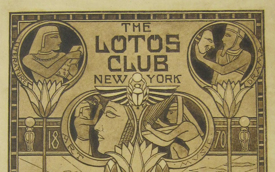 Lotos club book plate