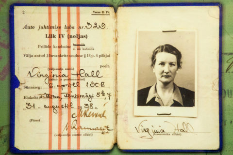 Virginia Hall's Estonian Drivers License. The Central Intelligence Agency © 2013 John Makely / NBC News