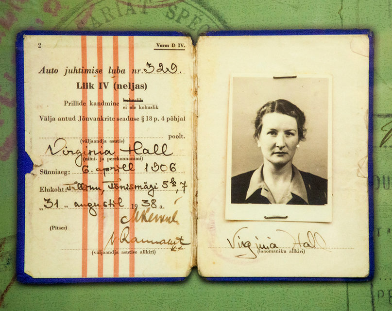 Virginia Hall's Estonian Drivers License. The Central Intelligence Agency © 2013 John Makely / NBC News