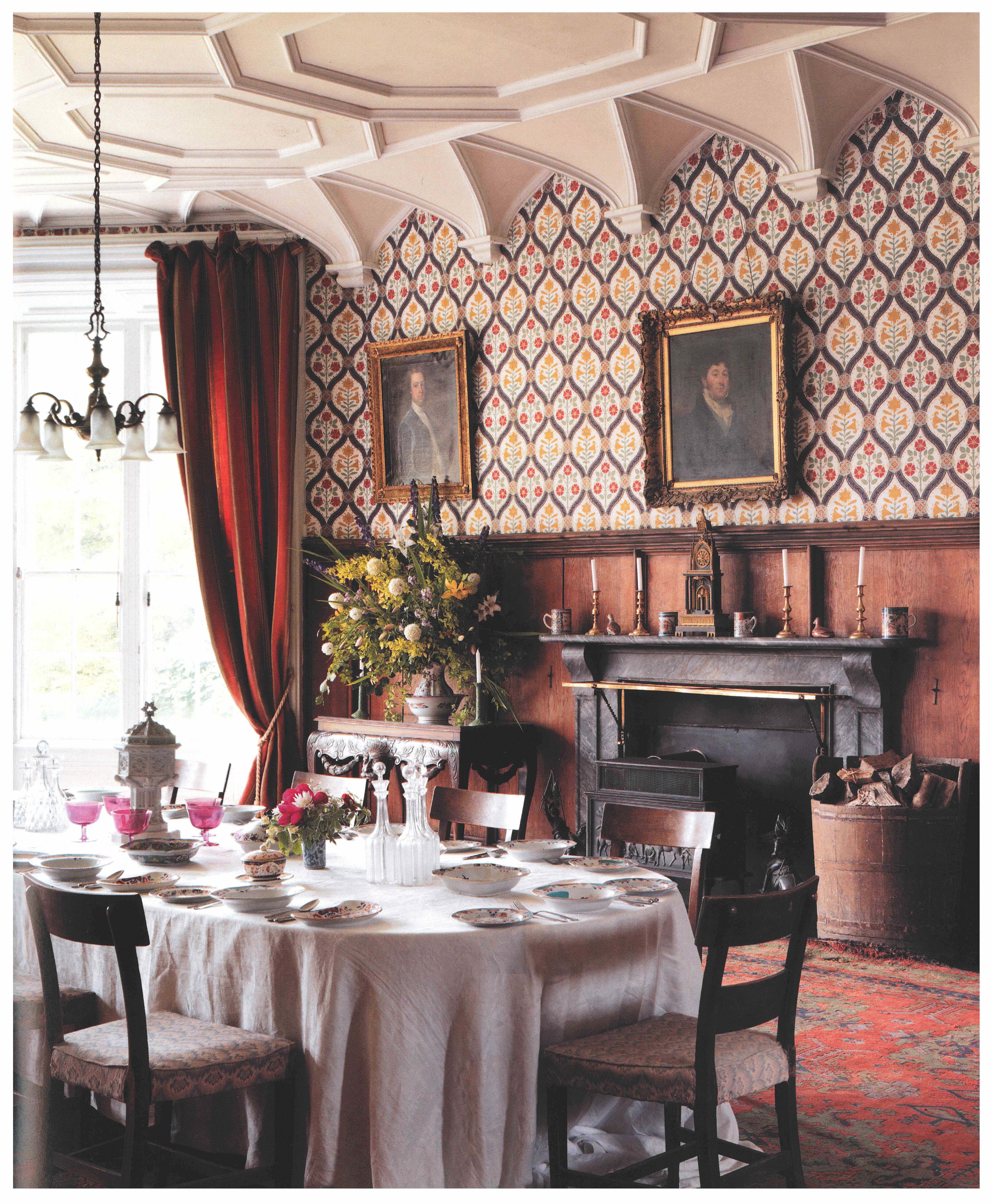 Dining Room at Tullynally, County Westmeath. ©CICO Books 2009 Simon Brown