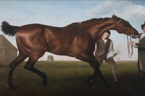 George Stubbs, RA, Hambletonian, Rubbing Down, 1799 -1800. Mount Stewart ©National Trust Images Chris Lacey