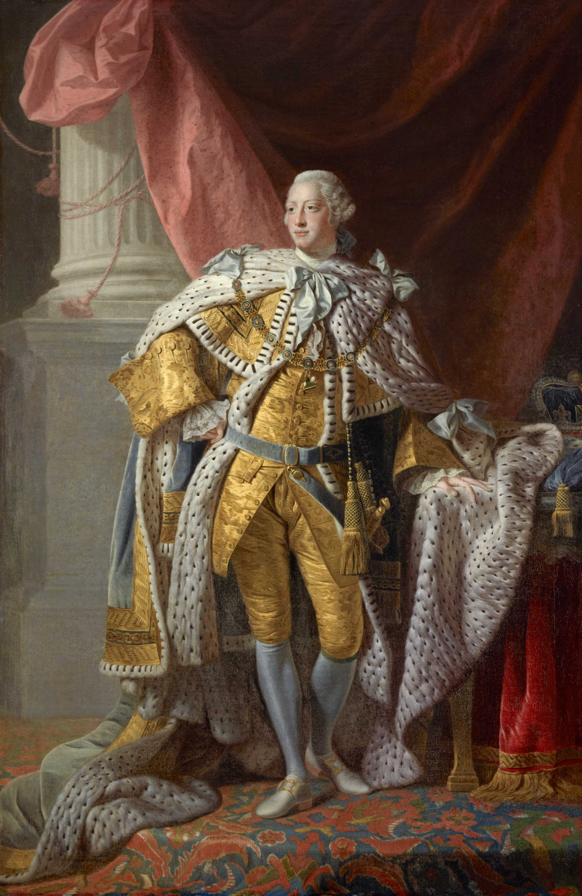 George III, 1738 - 1820. Reigned 1760 - 1820 ©Studio of Allan Ramsay