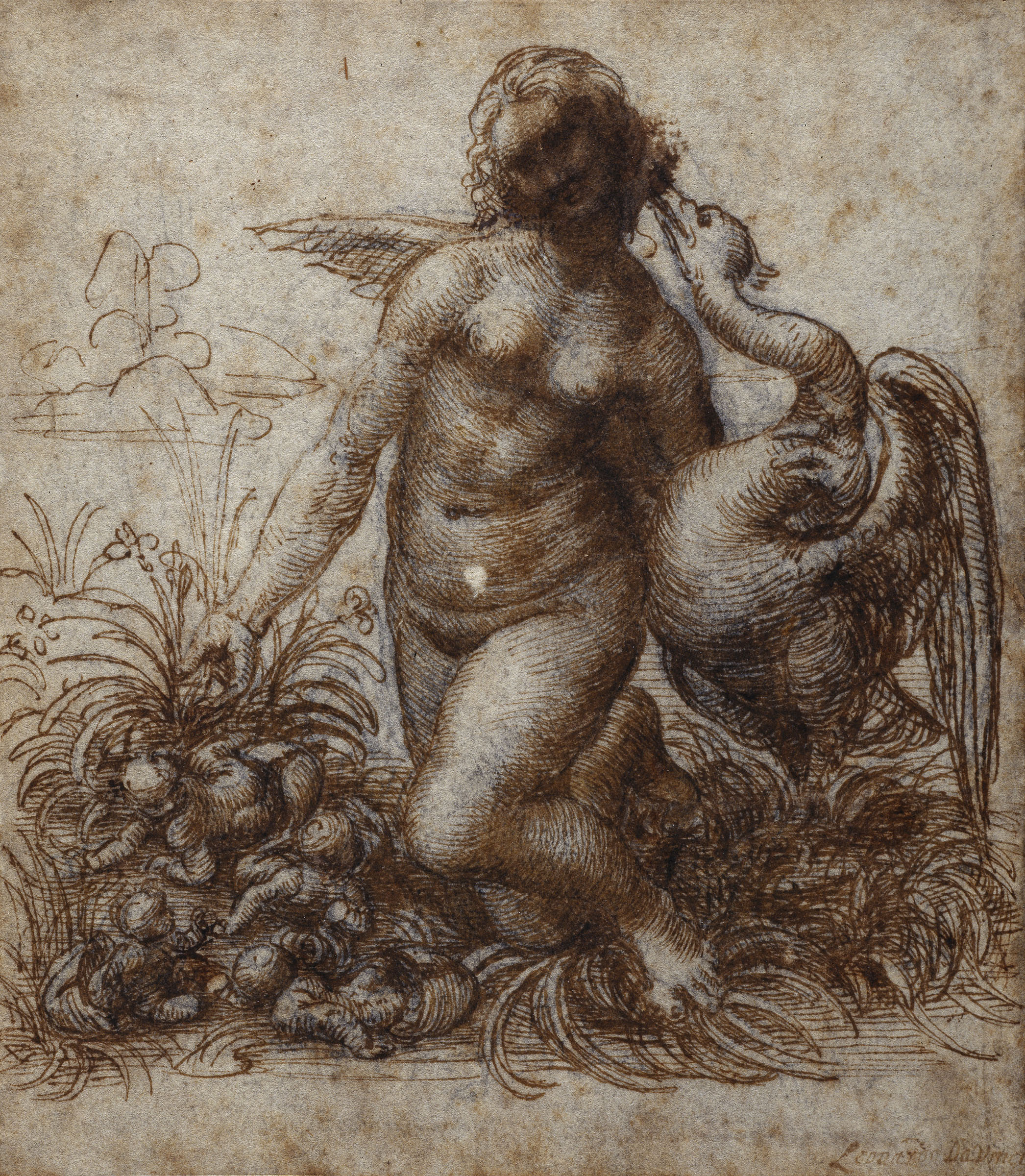 Leonardo da Vinci, Leda and the Swan© Devonshire Collection. Reproduced by permission of Chatsworth Settlement Trustees