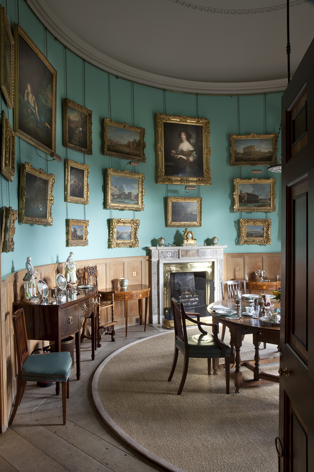 The Private Dining Room at Goodwood House. ©James Fennell