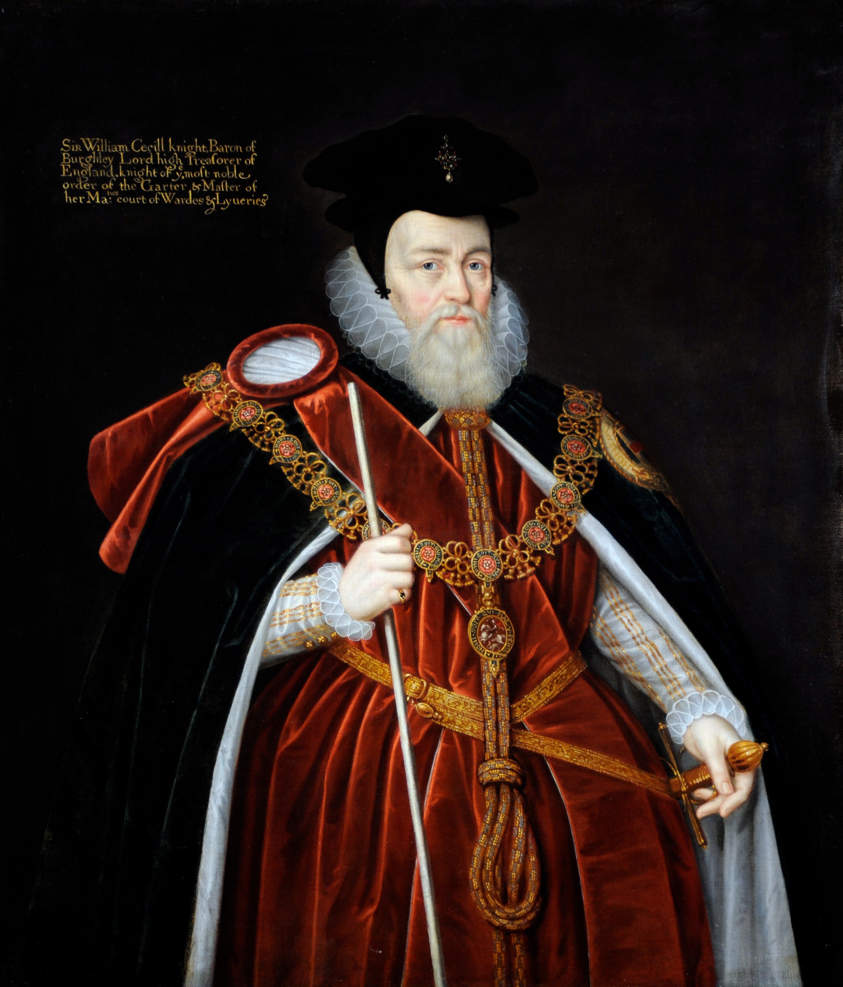 William Cecil, 1st Baron Burghley, after Marcus Geeraerts, the younger. ©National Trust Images