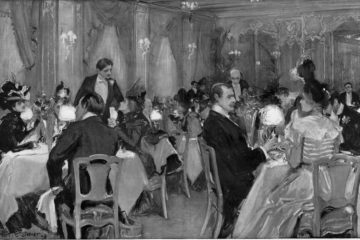Albert Sterner, Supper at Delmonico's, New York 1898