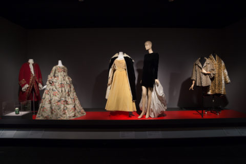 Installation view of Power Mode The Force of Fashion at The Museum at FIT