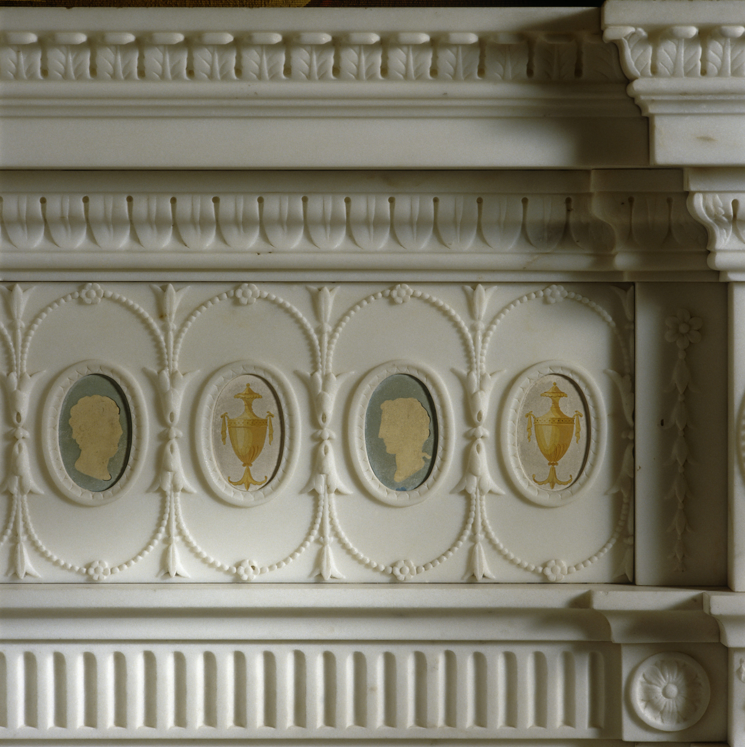 The chimneypiece in the Tapestry Room at Osterley Park, Middlesex ©National Trust Images Bill Batten