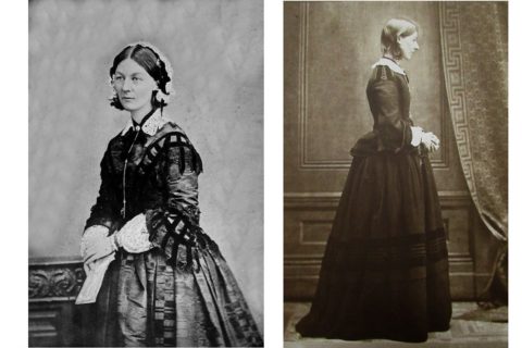 Florence in 1855, London Stereoscopic Company; Florence in 1856 on her return from Scutari
