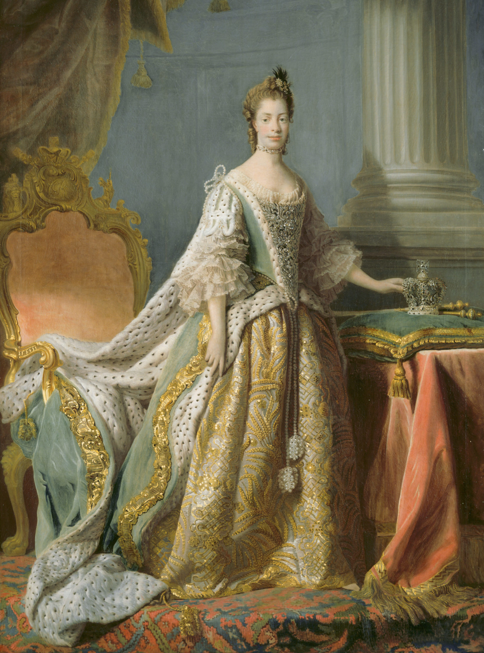 Queen Charlotte (after Allan Ramsay) by David Martin, 1766, Blicking Hall, © National Trust Christopher Hurst