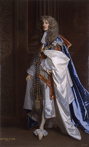 King James II as Duke of York in his Garter Robes by Sir Peter Lely © National Trust Images/Ian Blantern 