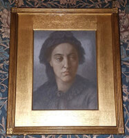 The portrait of Christina Rossetti by her brother Dante Gabriel Rossetti. © National Trust/Libby Taylor