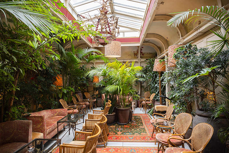 View of the winter garden at Rules Restaurant in Covent Garden London © National Trust Images /Megan Taylor